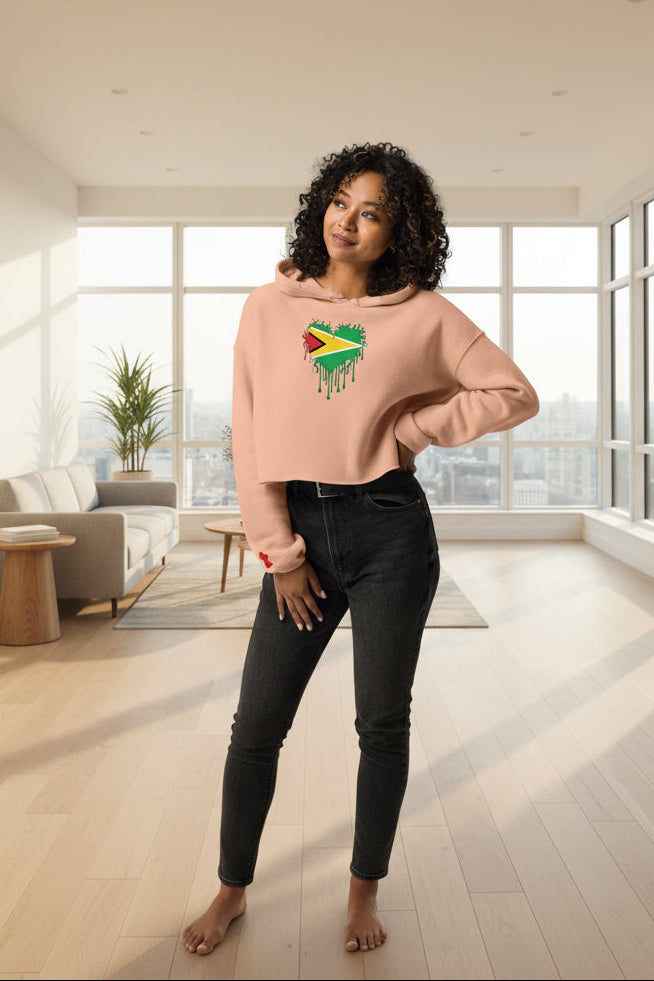Guyana Flag Crop Hoodie