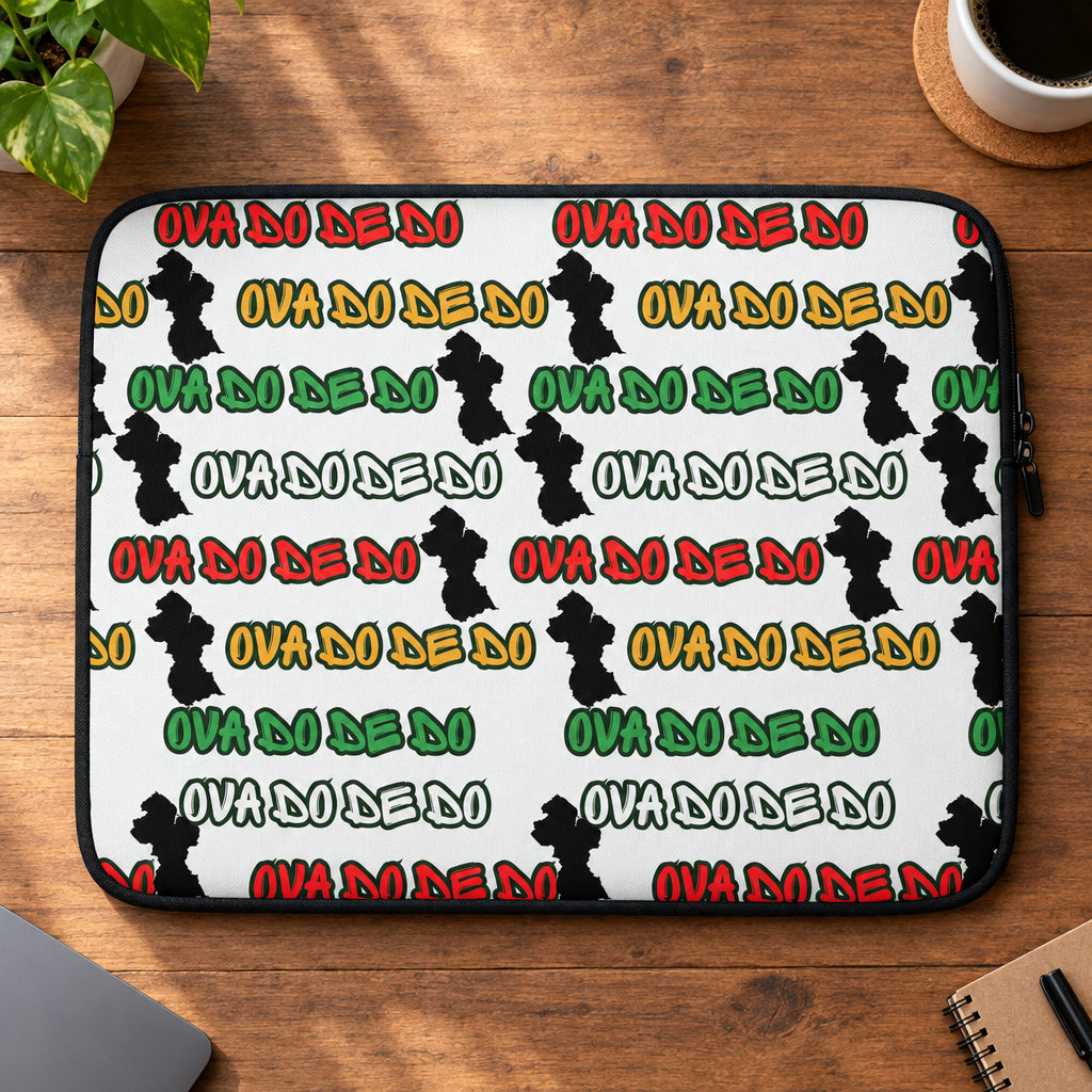 Product with black silhouette pattern and text on a white background
