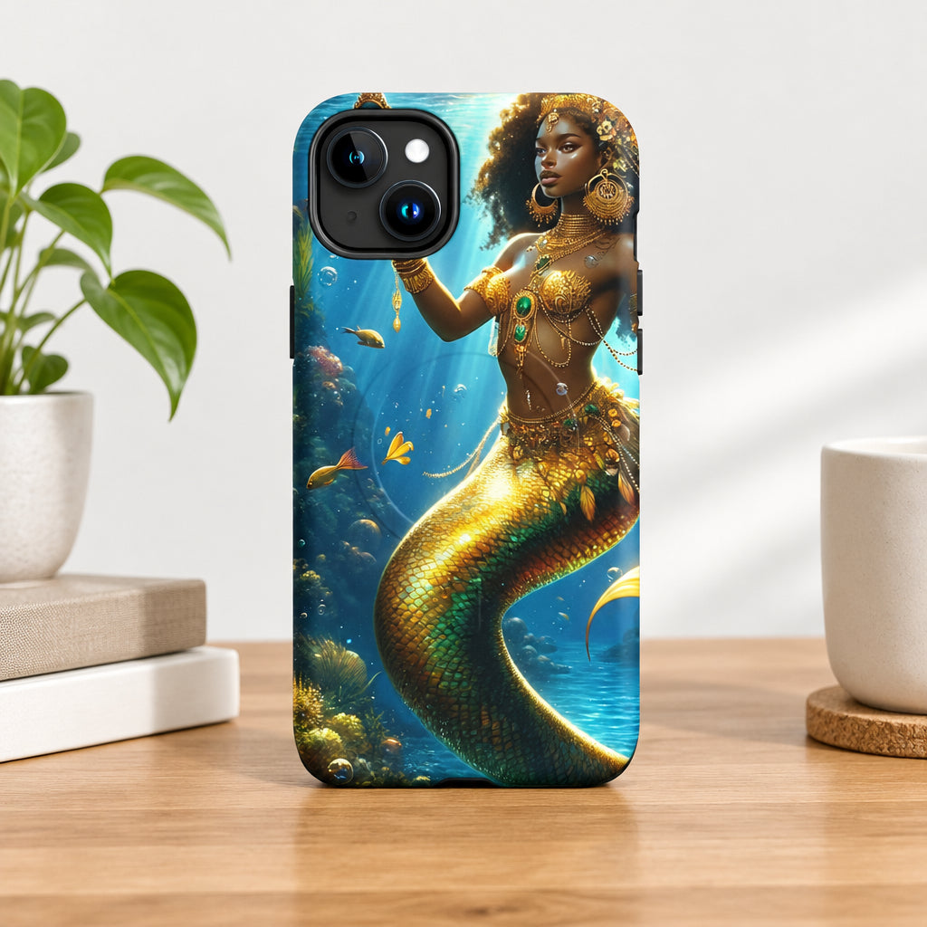 Wata Mumma Phone case with mermaid design underwater scene